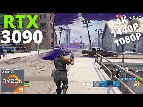 Fortnite: RTX 3090 + Ryzen 9 5950X | 4K, 1440p, 1080p Gameplay | Max Settings