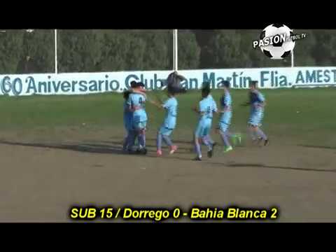 FUTBOL SUB 15 / GOLES DE LA PRIMERA FECHA (Dorrego 0 - Bahia Blanca 2 y Pringles 0 - Tres Arroyos 4)