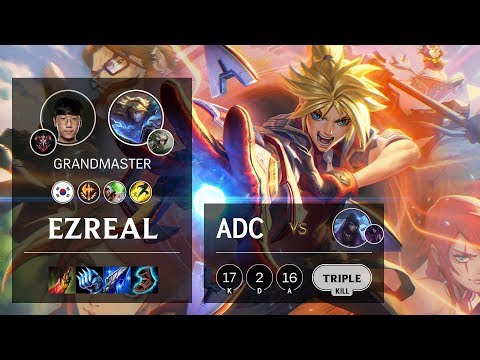 Ezreal ADC vs Aphelios - KR Grandmaster Patch 10.10