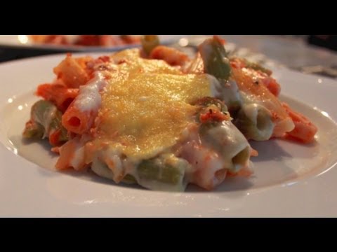 Macarrones con Tomate y Atún Gratinados al Horno con Queso y Bechamel ✅