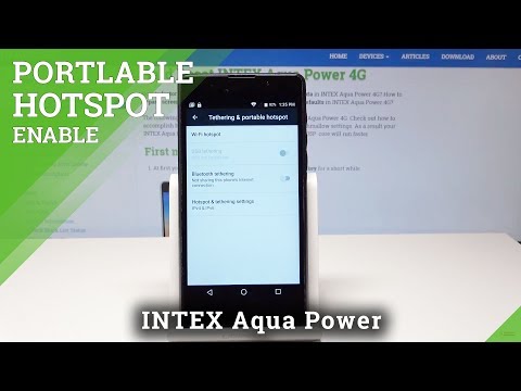 How to Activate Portable Hotspot in INTEX Aqua Power - Share Internet