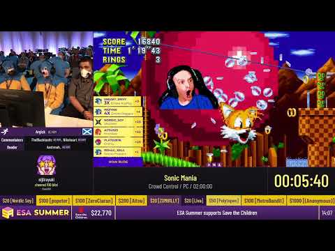 Sonic Mania [Crowd Control] by Argick - #ESASummer22
