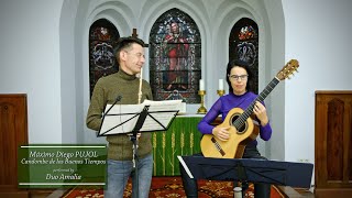 Máximo Diego PUJOL: Candombe de los Buenos Tiempos -  flute and guitar duet