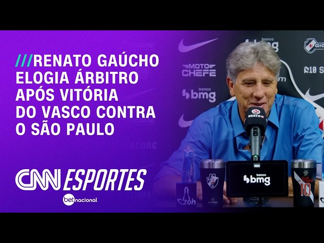 Renato Gaúcho ELOGIA árbitro após vitória e EXALTA TIME após vitória; veja a coletiva completa