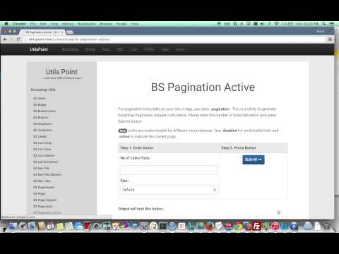 Bootstrap Pagination