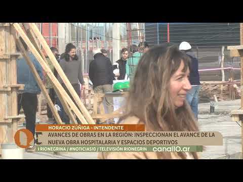 Avances en obras: inspeccionan el nuevo hospital y los espacios deportivos