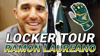 Locker Tour: Ramon Laureano, Oakland Athletics, aka "Laser" Ramon