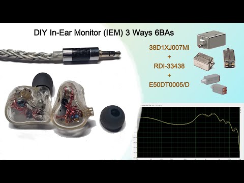 DIY In-Ear Monitor (IEM) 3 Ways 6 Balanced Armature Drivers