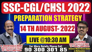 SSC CGL CHSL | PREPARATION STRATEGY| BY B. SREENIVASULU REDDY SIR | B. RAJ KUMAR SIR