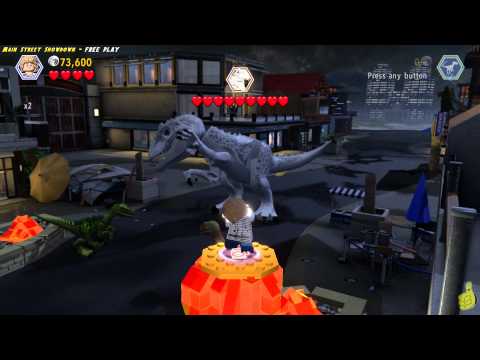 Lego Jurassic World: Level 20 Main Street Showdown FREE PLAY (All Collectibles) - HTG