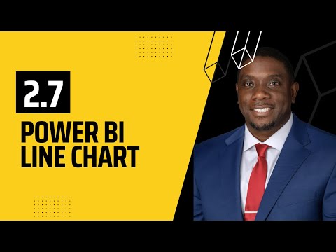 2.7 How to create Line Chart in Power BI | Power BI Tutorials for Beginners | By Carl Huff