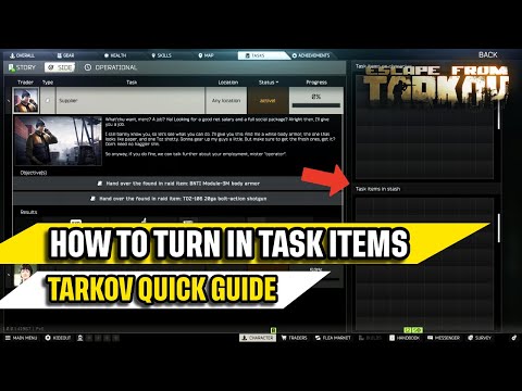 How to Turn In Task Items in Escape From Tarkov Quick Guide