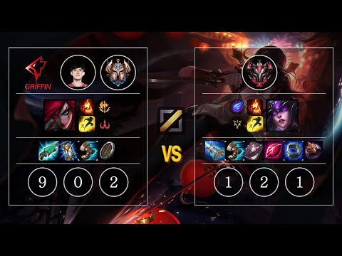 GRF Naehyun Katarina vs Syndra Mid - KR Challenger Patch 10.11