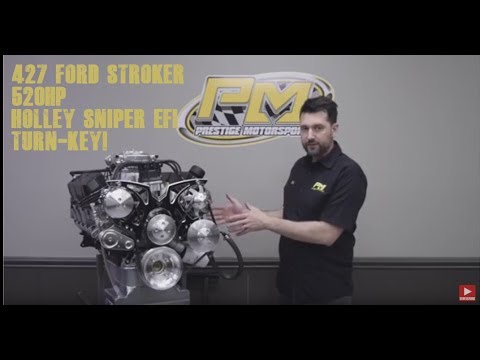 427 Small Block Ford Holley Sniper EFI 520HP Turnkey Engine Details