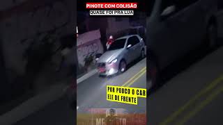 Pinote intenso termina em colisão.