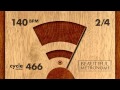 140 BPM 2/4 Wood Metronome HD