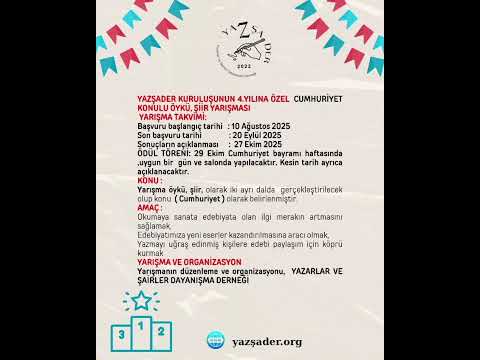 Yazşader Öykü-Şiir Yarışması +