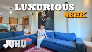 One Apartment Per Floor! Inside This Luxury Juhu Residence | 4 BHK Apartment Tour|Mumbai Real Estate
