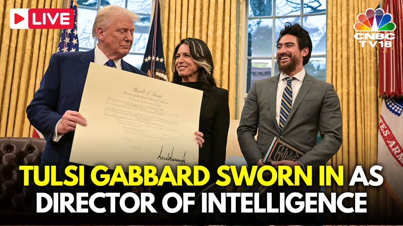 USA LIVE: Tulsi Gabbard Sworn in as Director of National Intelligence | Trump | Pam Bondi | N18G