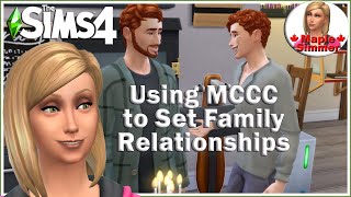 How to Use MC Command Center to Set Family Relationships! (Sims 4 Tutorials)