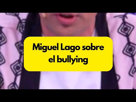 aplaudido discurso de MIGUEL LAGO Sobre el BULLYING