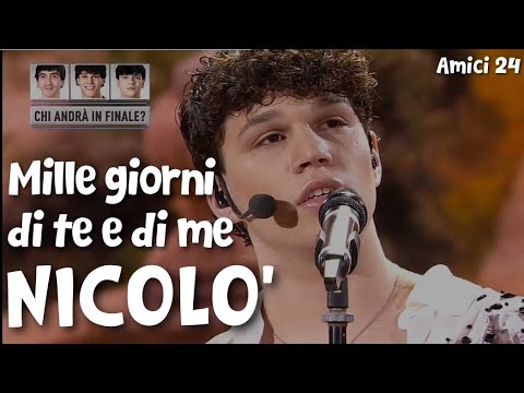 NICOLÒ - Mille giorni di te e di me (Audio e testo) | Serale Amici 24 cover