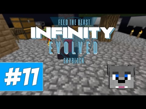 LASERS!!!|FTB Infinity Evolved Skyblock #11