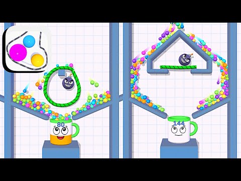 Rope And Balls - All Levels Gameplay Android,ios (Levels 5-12) - YouTube