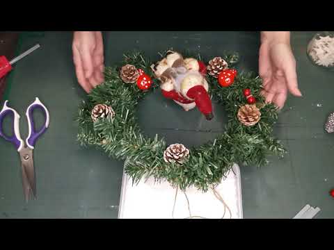 Tuto couronne de porte noël