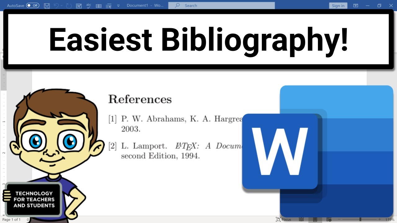 Where does a bibliography appear?