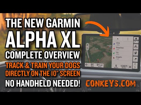 The NEW Garmin Alpha XL - 10" Screen and NO Handheld Needed to Track and Train Your Dogs