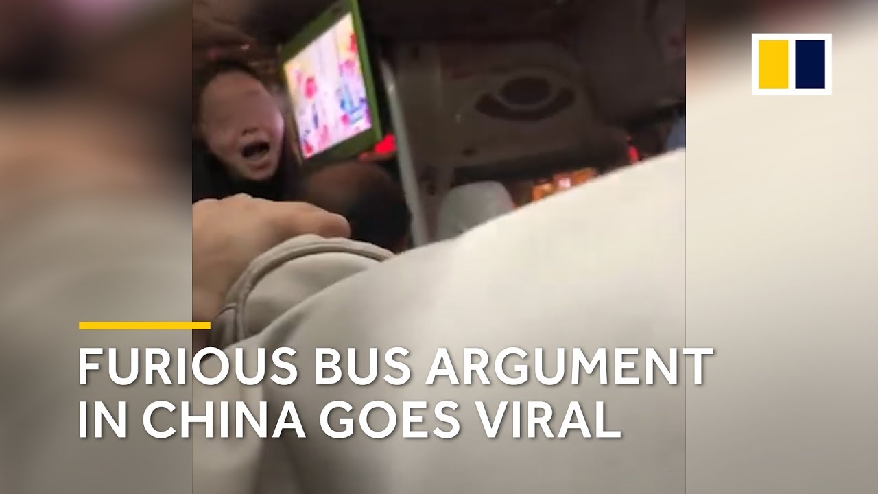 Furious bus argument in China goes viral