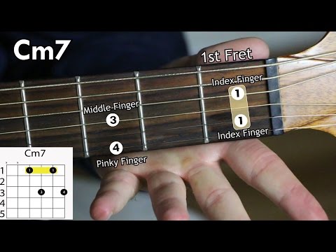 Learn how to play the Cm7 Chord on the Acoustic Guitar