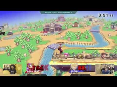 [dB Sept. Monthly — 9/18/16] Sm4sh Top 32 WR2: NameLess (Diddy Kong) v. Jibca (Cloud)