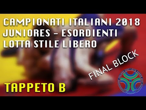 LOTTA CAMPIONATI ITA JUNIORES - ESORDIENTI SL 2018 - Final Block - Tappeto B