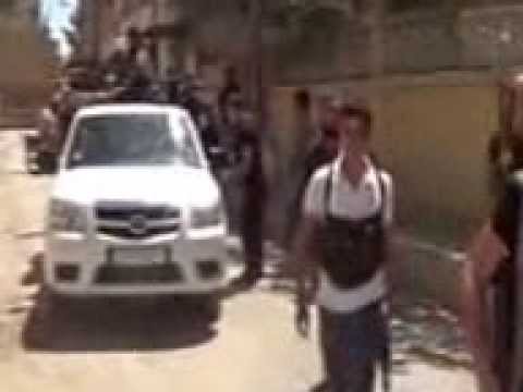 جولة بعد السيطرة على حي الموظفين من قبل عناصر كتيبة شهداء الفرات في مدينة دير الزور