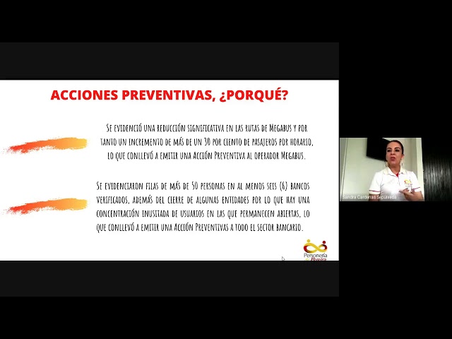 RUEDA DE PRENSA - ACCIONES DE LA PERSONERÍA DURANTE TEMPORADA DE COVID-19