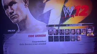 WWE 12 how to unlock Eddie Guerrero