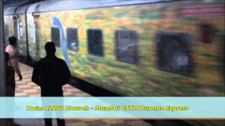preview picture of video 'INDIAN RAILWAYS: 12262 MUMBAI DURONTO EXPRESS SKIPPING DURG JUNCTION'