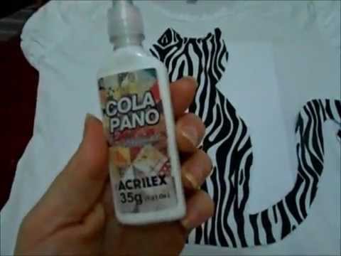 FAÇA VC MESMO BLUSA COM GATINHO DE TECIDO