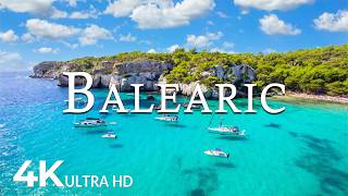 FLYING OVER BALEARIC (4K UHD) – Soothing Music Along With Beautiful Nature Video - 4K Video ULTRA HD 