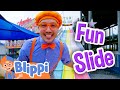 Blippi Rides Roller Coasters At The Fun Spot Theme Park Educational Videos For Kids