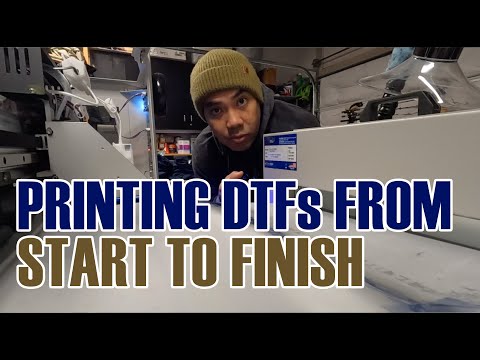 LET'S PRINT SOME DTFS ON THE OMNIPRINT DTF PRINTER (S:10/Vlog 13)