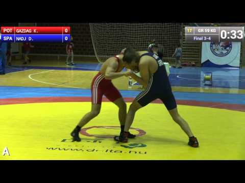 59. kg Kristian Gazdag (POKA) - Danijel Nađ (SPSU)