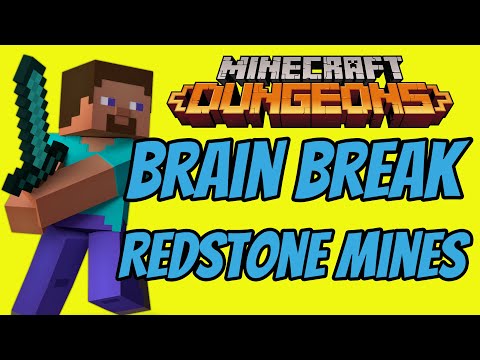 Mr. Green's PE - Minecraft Dungeons Redstone Mines Brain Break Fitness [2022]