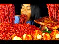 MUKBANG EATING 2x SPICY FIRE NOODLES BLACK BEAN NOODLES BEEF JJAJANGMEON ASMR EATING ASMR FOOD
