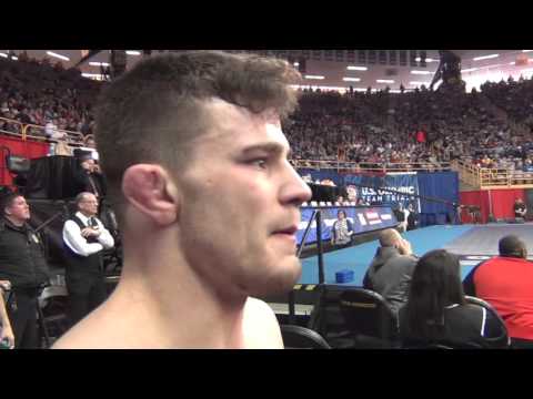 Jesse Thielke after Olympic Trials Semis win at 59 kg
