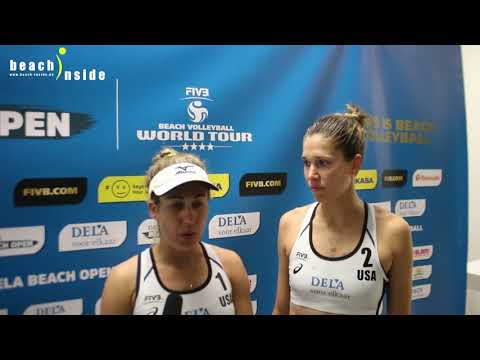 Ross / Klineman after they won semis #Delabeachopen