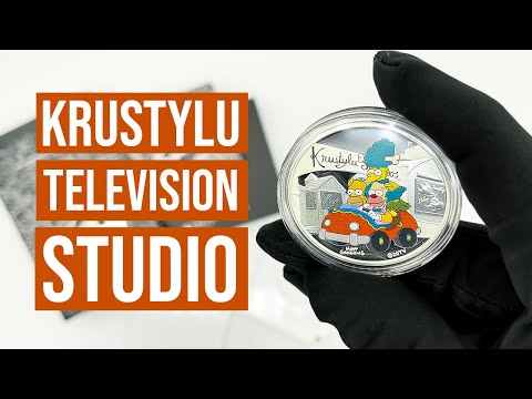 Unboxing Krustylu Studios 2022 1oz Silver Proof Coloured Coin