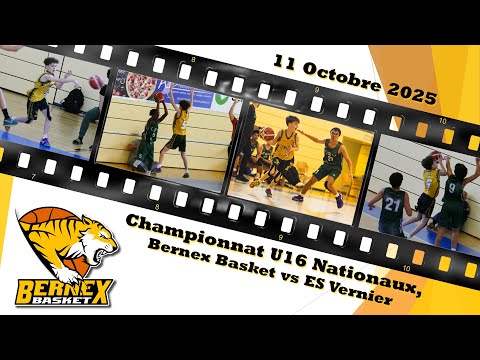 Match U16 Nationaux contre ES Vernier, 11 octobre 2025, Full Highlights Tyler HALBERT